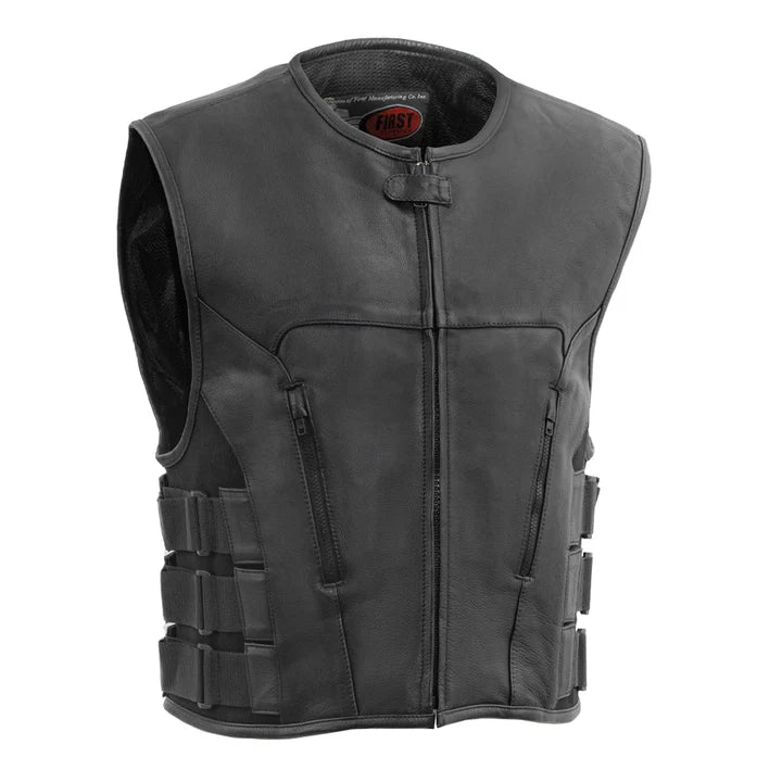 FIRSTMFG : Commando Men's leather vest