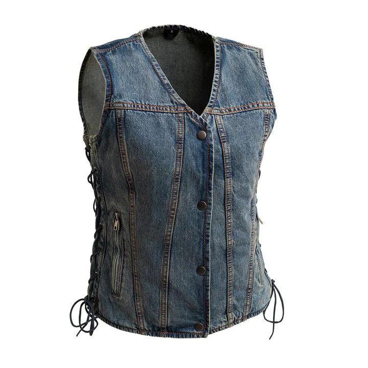 FIRSTMFG : Tiff Woman's Denim Vest
