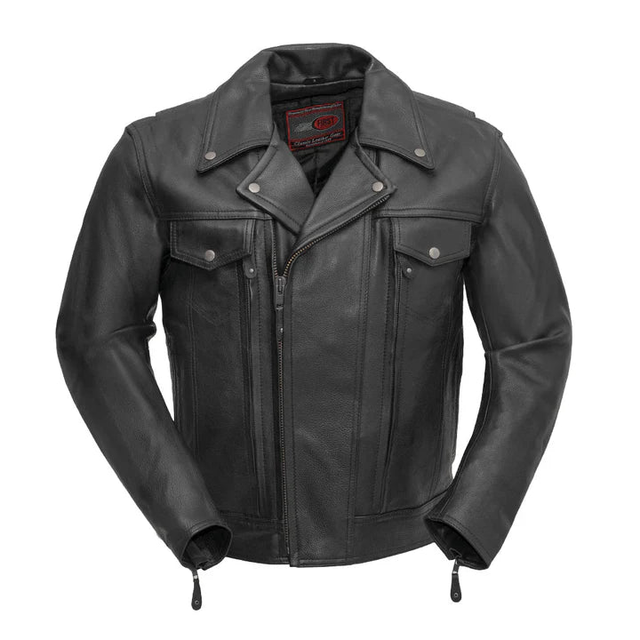 FIRSTMFG - 244BNKDZ - Mastermind - men's leather jacket
