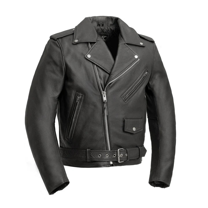 FIRSTMFG  FMM200BMP - Superstar Men's Leather Jacket