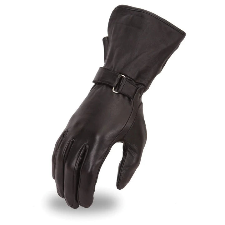FIRSTMFG : Open Road Woman's Leather Gauntlet Gloves